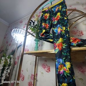 Ethika tropical floral print Spandex Leggings Small